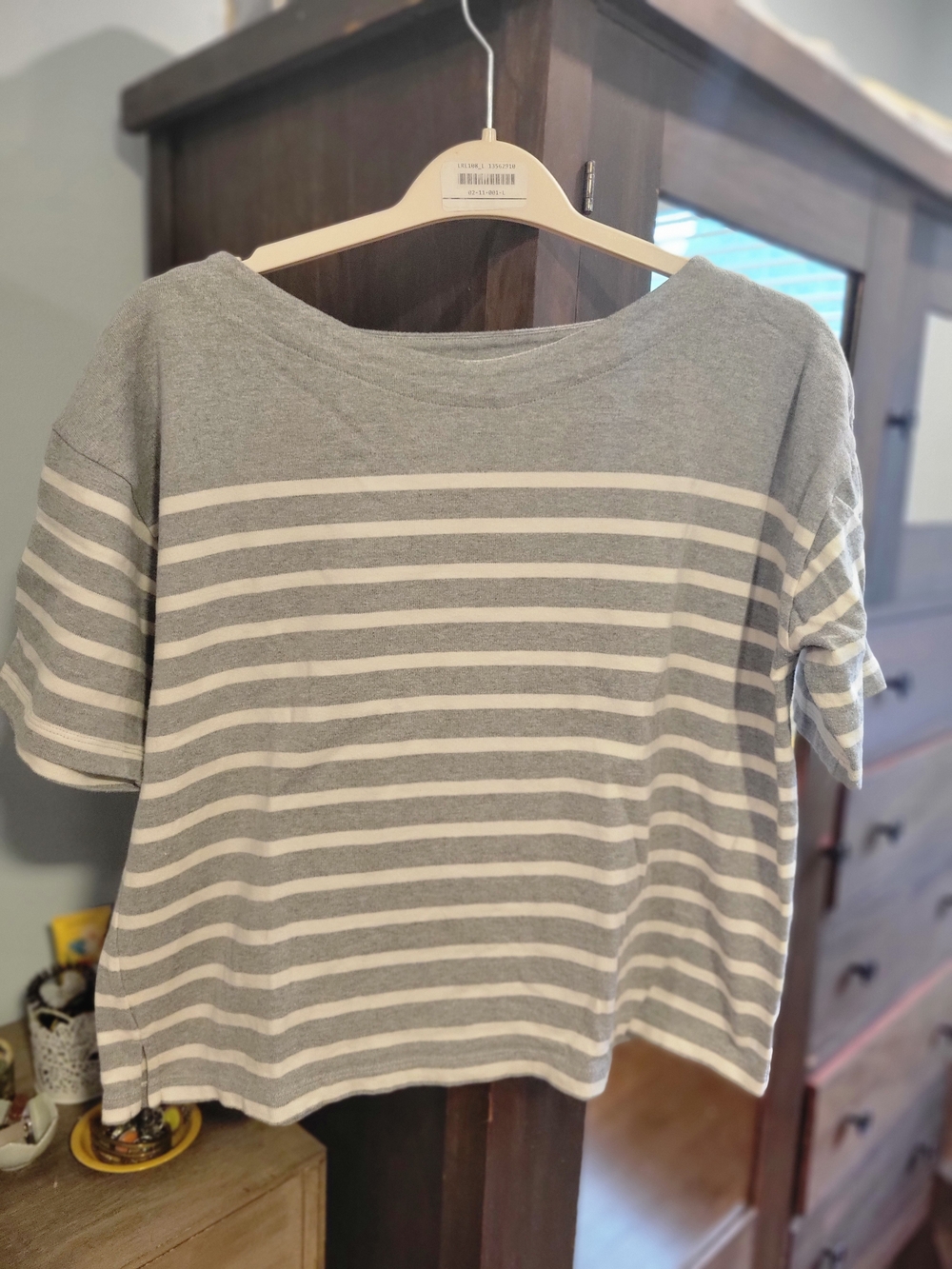 Boden Oliva Boat Neck Striped Tee - L